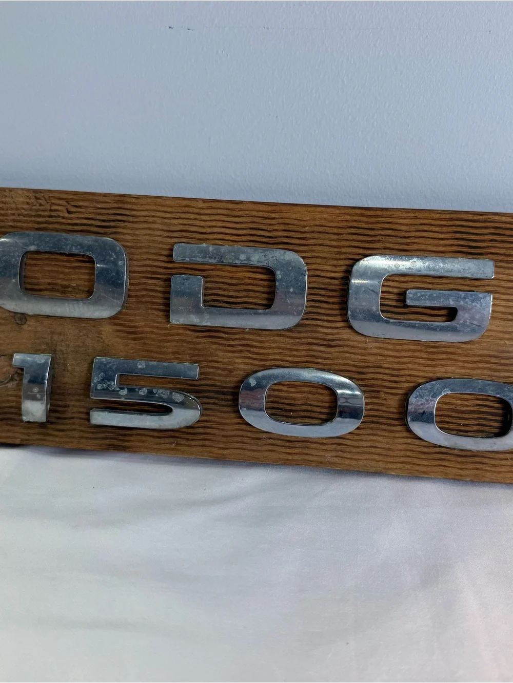 Vintage Dodge Ram 1500 SLT Emblem Plaqued Wall Mount Signed Man Cave Memorabilia